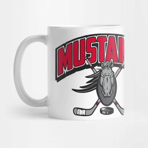 Mustangs Hockey Logo by DavesTees